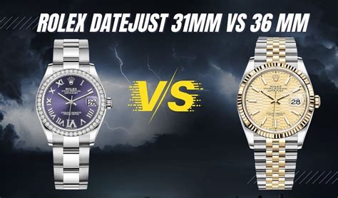 rolex datejust 36 vs submariner